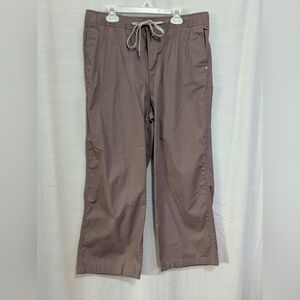 Vuori Ripstop Wide Leg Cropped Drawstring Track Pants Size L Dusted Purple
